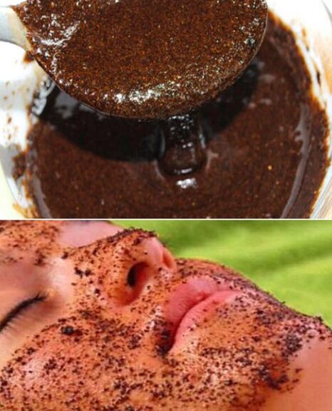 Pillingmaske mit Kaffeebalken